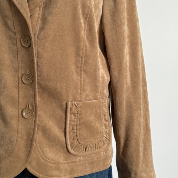Conrad C Collection - Tan Velvet Jacket /Blaser - Picture 3 of 12